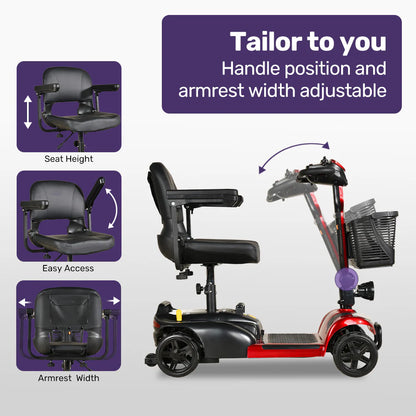 SS Go – Mid-Size Foldable Mobility Scooter with Lithium Battery