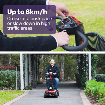 SS Go – Mid-Size Foldable Mobility Scooter with Lithium Battery