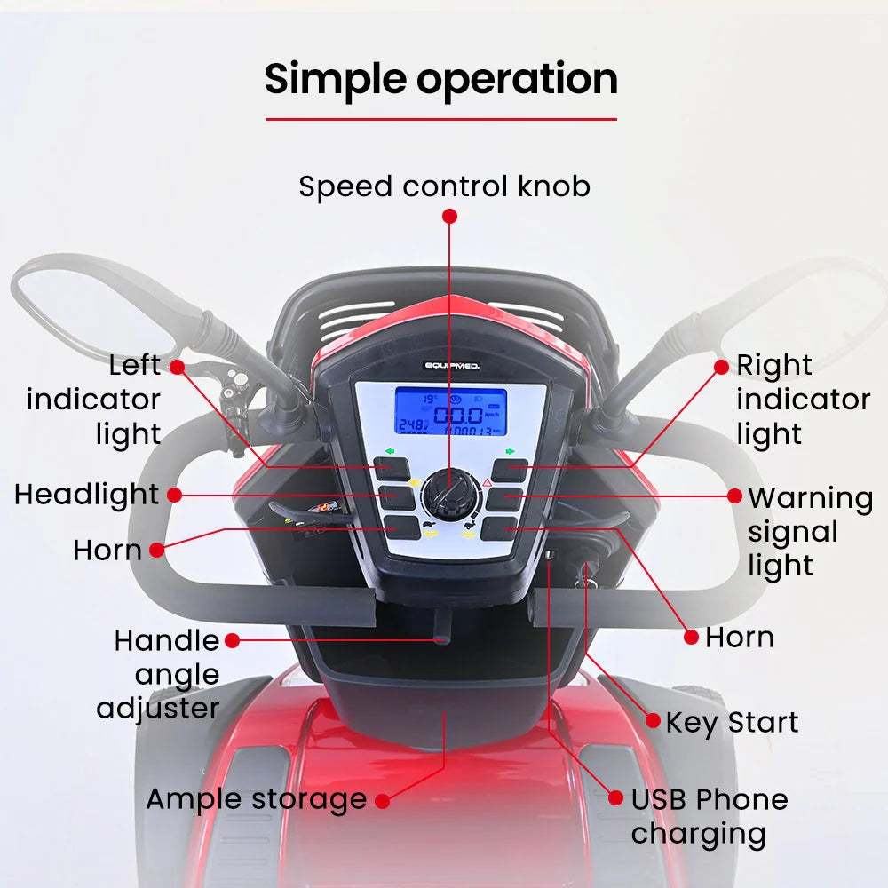 SS Titan – Extra Large Heavy Duty Mobility Scooter for Seniors